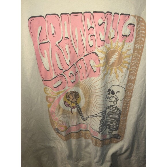 Grateful Dead American Eagle T-Shirt Summer Tour '76 Band XS/S Skeleton Rose - Picture 2 of 9